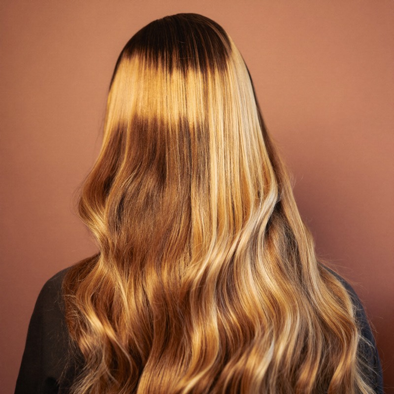 Balayage color result